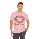 Copy of I Love Music Unisex Jersey Short Sleeve Tee (colour choices)