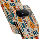 Musical Instruments Design 01 on Google Pixel Phone Case - Floral Design for Music Lovers