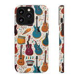 Musical Instruments Design 03 on iPhone Case - Beautiful Design for Music Lovers
