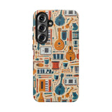 Musical Instruments Design 01 on Samsung Galaxy Phone Case - Floral Design for Music Lovers