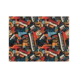 Piano Keys Velveteen Minky Blanket 6