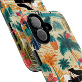 Tropical Piano Google Pixel Phone Case - Floral Design for Music Lovers
