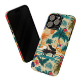 Tropical Piano iPhone Case - Floral Design for Music Lovers