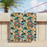 Tropical Piano Paradise Beach Towel | Summer Ready Poolside Essential