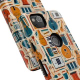 Musical Instruments Design 01 on Google Pixel Phone Case - Floral Design for Music Lovers