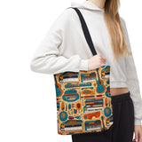Musical Instrument Design 02 on Piano Tote Bag - Stylish Summer Accessory for Music Lovers