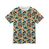 Tropical Piano Graphic Unisex Tee for Music Lovers