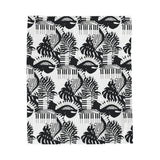 Piano Keys Design 02 on Velveteen Plush Blanket for Music Lovers