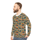 Musical Instruments Design 02 on Lightweight Sweatshirt | Music Lover's Gift