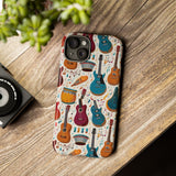 Musical Instruments Design 03 on iPhone Case - Beautiful Design for Music Lovers