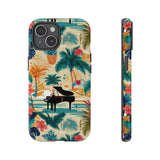 Tropical Piano iPhone Case - Floral Design for Music Lovers