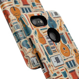 Musical Instruments Design 01 on Google Pixel Phone Case - Floral Design for Music Lovers