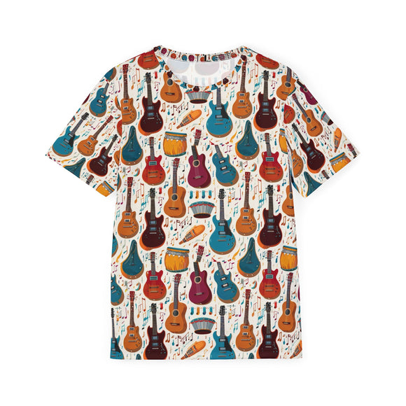 Musical Instruments Design 03 Print on Men's Sports Jersey - Beach Vibes Apparel