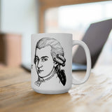 Ode To Mozart Design C on Ceramic Mug 15oz