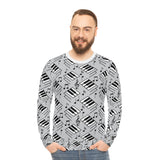 Piano Keys Design 04 on Lightweight Sweatshirt | Music Lover's Gift