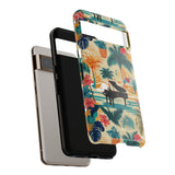 Tropical Piano Google Pixel Phone Case - Floral Design for Music Lovers