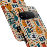 Musical Instruments Design 01 on Google Pixel Phone Case - Floral Design for Music Lovers