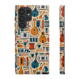 Musical Instruments Design 01 on Samsung Galaxy Phone Case - Floral Design for Music Lovers