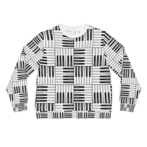 Piano Keys Design 01 on Lightweight Sweatshirt | Music Lover's Gift