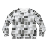 Piano Keys Design 01 on Lightweight Sweatshirt | Music Lover's Gift