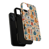 Musical Instruments Design 01 on iPhone Case - Floral Design for Music Lovers