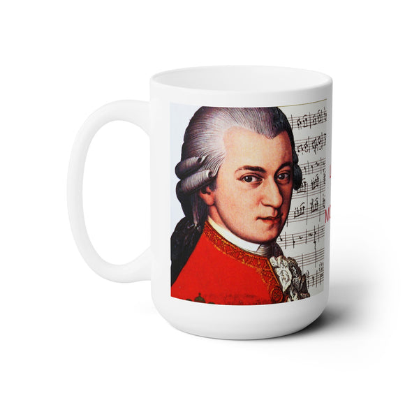 Love To Mozart Design B on Ceramic Mug 15oz