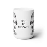 Ode To Mozart Design C on Ceramic Mug 15oz