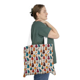 Musical Instruments Design 03 on Shoulder Tote Bag - Lovely Design For Music Lovers