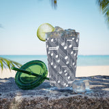 Music Notes Design 03 on Tumbler with Straw - 16oz, Perfect for Music Lovers