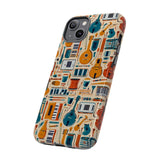 Musical Instruments Design 01 on iPhone Case - Floral Design for Music Lovers