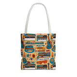 Musical Instrument Design 02 on Piano Tote Bag - Stylish Summer Accessory for Music Lovers