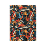 Piano Keys Velveteen Minky Blanket 6