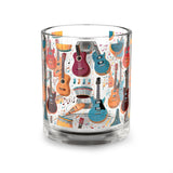 Musical Instruments Design 03 on Glass Mug - 10oz Coffee Cup for Music Lovers