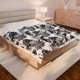 Piano Keys Design 02 on Velveteen Plush Blanket for Music Lovers