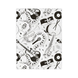 Musical Instruments Velveteen Minky Blanket 3