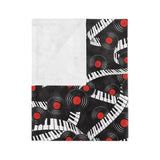 Piano Keys Velveteen Minky Blanket 5