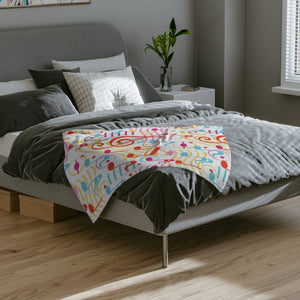 Musical Notes Velveteen Minky Blanket 3