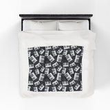 Piano Keys Design 03 on Velveteen Plush Blanket for Music Lovers