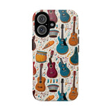 Musical Instruments Design 03 on iPhone Case - Beautiful Design for Music Lovers