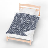 Music Notes Design 03 on Velveteen Plush Blanket for Music Lovers