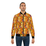 Beethoven Pattern 4 Men's Bomber Jacket (AOP)