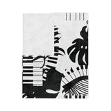 Piano Keys Velveteen Minky Blanket 1