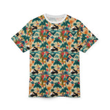 Tropical Piano Graphic Unisex Tee for Music Lovers