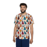 Musical Instruments Design 03 Print on Men's Sports Jersey - Beach Vibes Apparel
