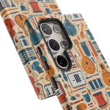Musical Instruments Design 01 on Samsung Galaxy Phone Case - Floral Design for Music Lovers
