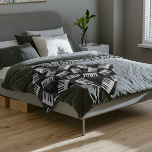 Piano Keys Velveteen Minky Blanket 7