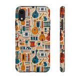 Musical Instruments Design 01 on iPhone Case - Floral Design for Music Lovers