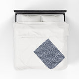 Music Notes Design 03 on Velveteen Plush Blanket for Music Lovers