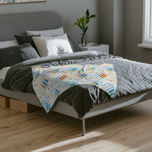Piano Keys Velveteen Minky Blanket 4