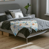 Piano Keys Velveteen Minky Blanket 4